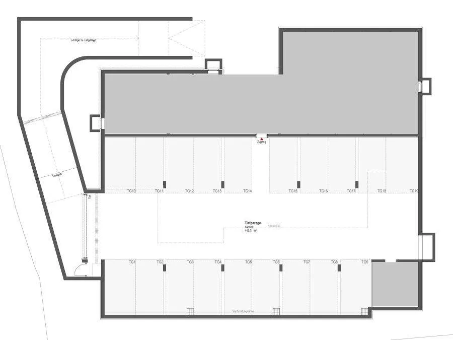 Tiefgaragenstellplätze zu vermieten: Kaprun - Tennstraße - Ansicht 2