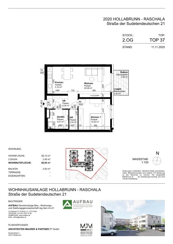 Hollabrunn - Dachgeschoßwohnung- mit Kaufoption - Ansicht 2