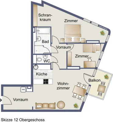 3-Zimmer-Wohnung kaufen in Wien – 95,4 m², € 692.407 – Bild 2 von 4