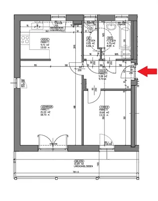 2-Zimmer-Wohnung mieten in Deutschlandsberg – 54,1 m², € 708 – Bild 11 von 11
