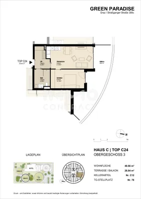 3-Zimmer-Wohnung mieten in Graz – 49,03 m², € 638 – Bild 12 von 12
