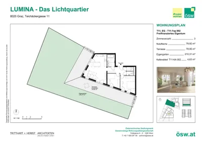 3-Zimmer-Wohnung kaufen in Graz – 79,92 m², € 386.000 – Bild 2 von 13