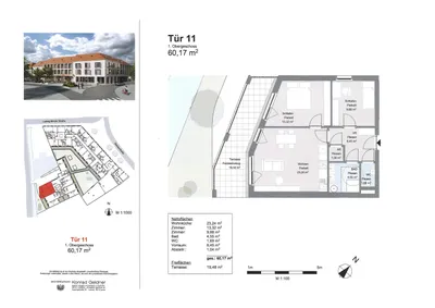 3-Zimmer-Wohnung mieten in Weiz – 60,17 m², € 939 – Bild 3 von 4