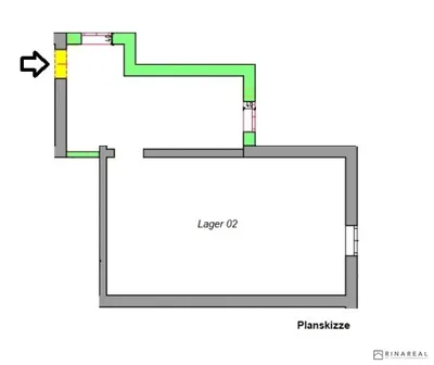 1-Zimmer-Gewerbeimmobilie mieten in Sankt Pölten Land – 66 m², € 416 – Bild 4 von 4