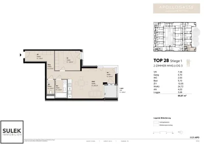 2-Zimmer-Wohnung mieten in Wien – 61,53 m², € 1.899 – Bild 28 von 29