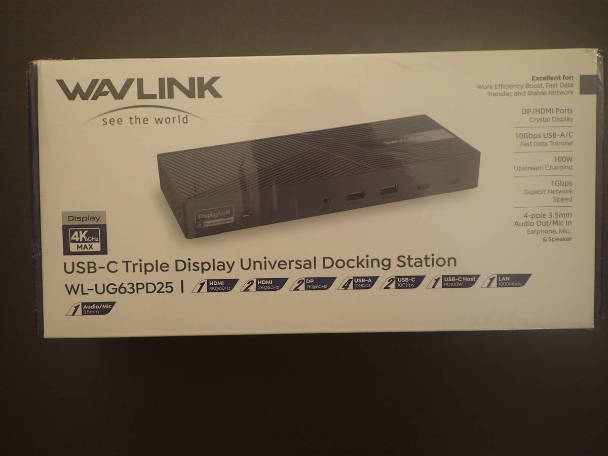 Wavlink 15-in-1 Dockingstation mit Netzteil, 100 W PD, Triple-Display - für Windows und Mac