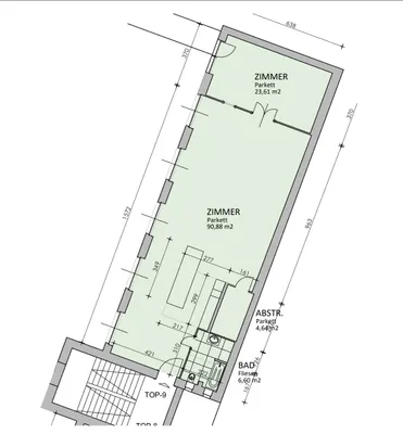 2-Zimmer-Gewerbeimmobilie mieten in Wien – 125 m², € 2.140 – Bild 18 von 18