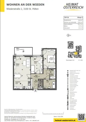 3-Zimmer-Wohnung mieten in Sankt Pölten – 79,17 m², € 1.001 – Bild 11 von 13