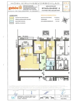 3-Zimmer-Wohnung mieten in Wiener Neustadt – 75,28 m², € 870 – Bild 7 von 7