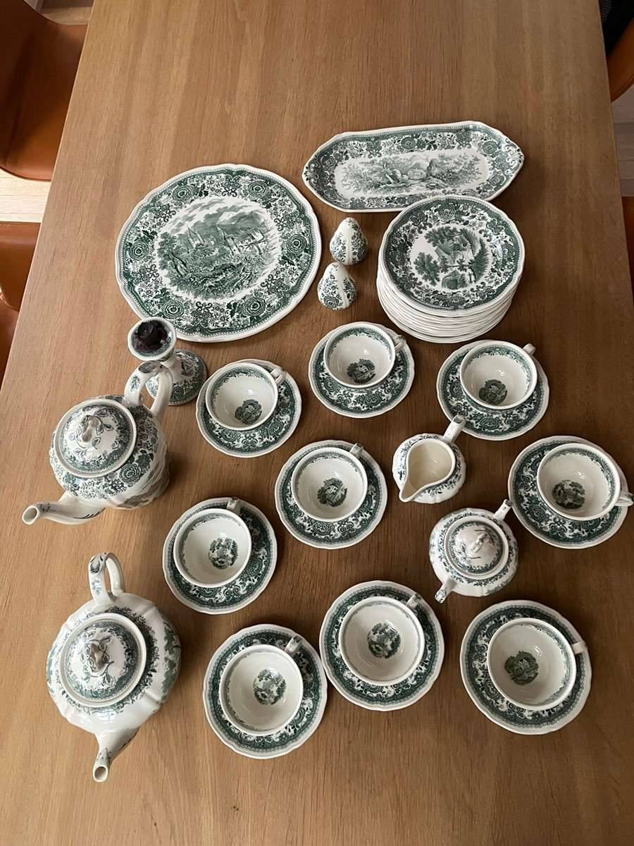 Geschirr Kaffee Tee Villeroy & Boch Burgenland grün, € 490