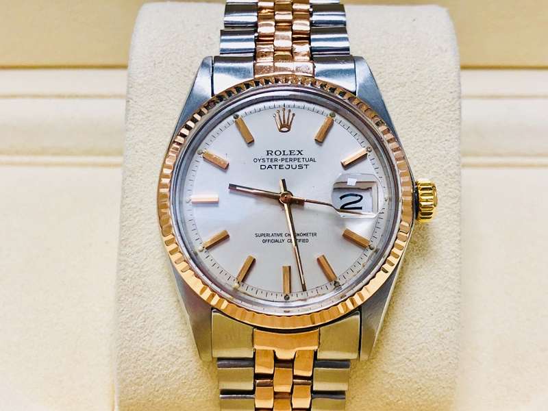 (verkauft)WUNDERSCHÖNE ROLEX DATEJUST STAHL/ ROSEGOLD 36MM