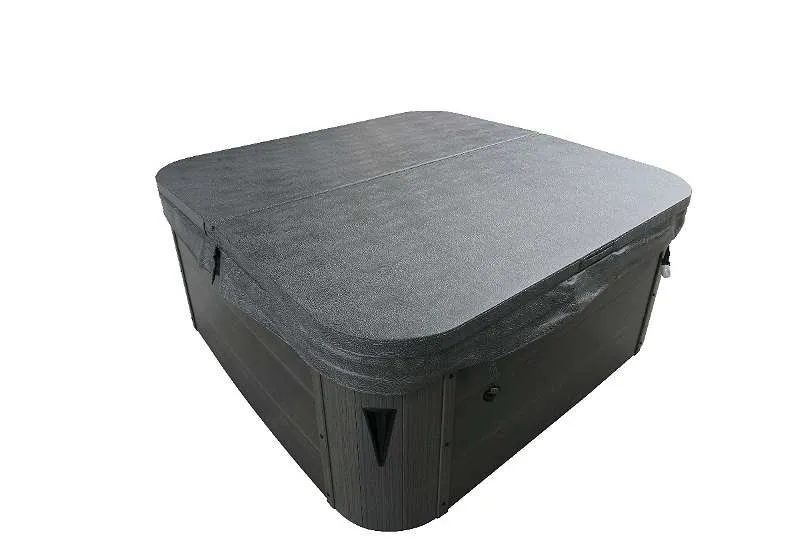Wasserdichte Hot Tub Abdeckung – 190T Polyester, 231x231x30 Cm, Quadratisch, Für Outdoor-SPA (Schwarz)