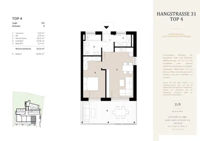 2-Zimmer-Wohnung kaufen in Villach Land – 51,51 m², € 368.000 – Bild 3 von 9