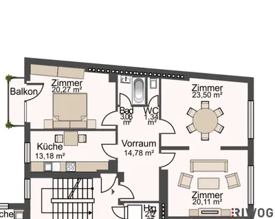 3-Zimmer-Wohnung kaufen in Wien – 94,91 m², € 629.000 – Bild 10 von 10