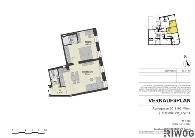 2-Zimmer-Wohnung kaufen in Wien – 50,31 m², € 320.000 – Bild 14 von 15