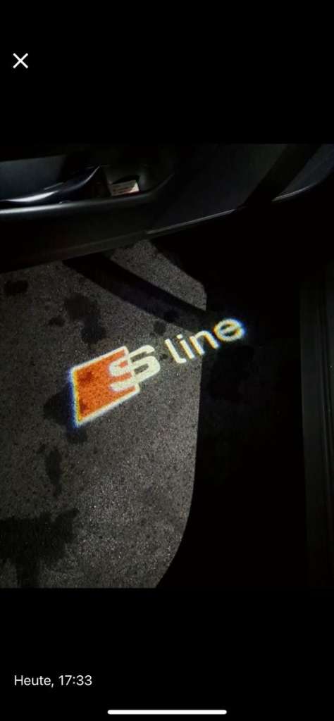 (verkauft) Einstiegsbeleuchtung für Audi Sline Logo