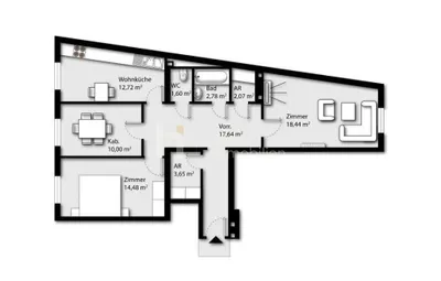 4-Zimmer-Wohnung kaufen in Wien – 83,38 m², € 279.000 – Bild 20 von 21