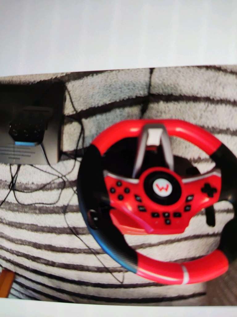 HORI Nintendo Switch Gaming Lenkrad PC Racing Wheel mit Pedalen Pro Deluxe  Mario Kart