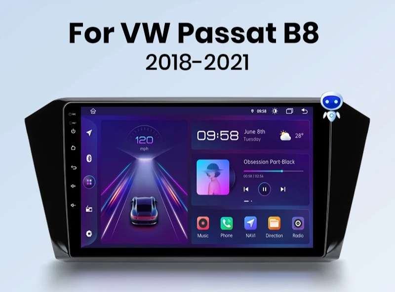 10,1-Zoll Android Navigationssystem D8-55 Premium für VW Passat B8
