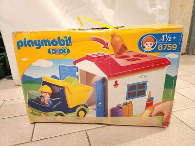 Playmobil 6759 - Camion avec Garage 1.2.3 - Playmobil