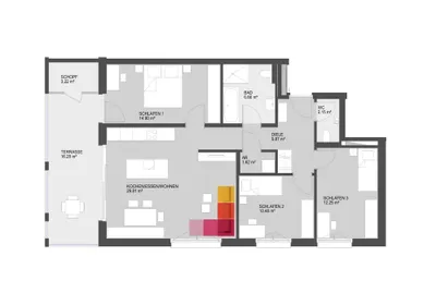 4-Zimmer-Wohnung kaufen in Dornbirn – 87,74 m², € 629.500 – Bild 9 von 11