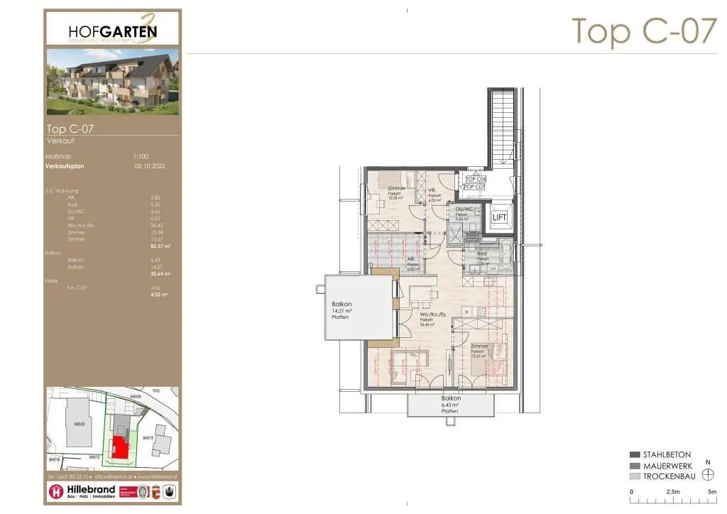 Wohnung – Hof bei Salzburg, Katastralgemeinde Hof - Ansicht 2