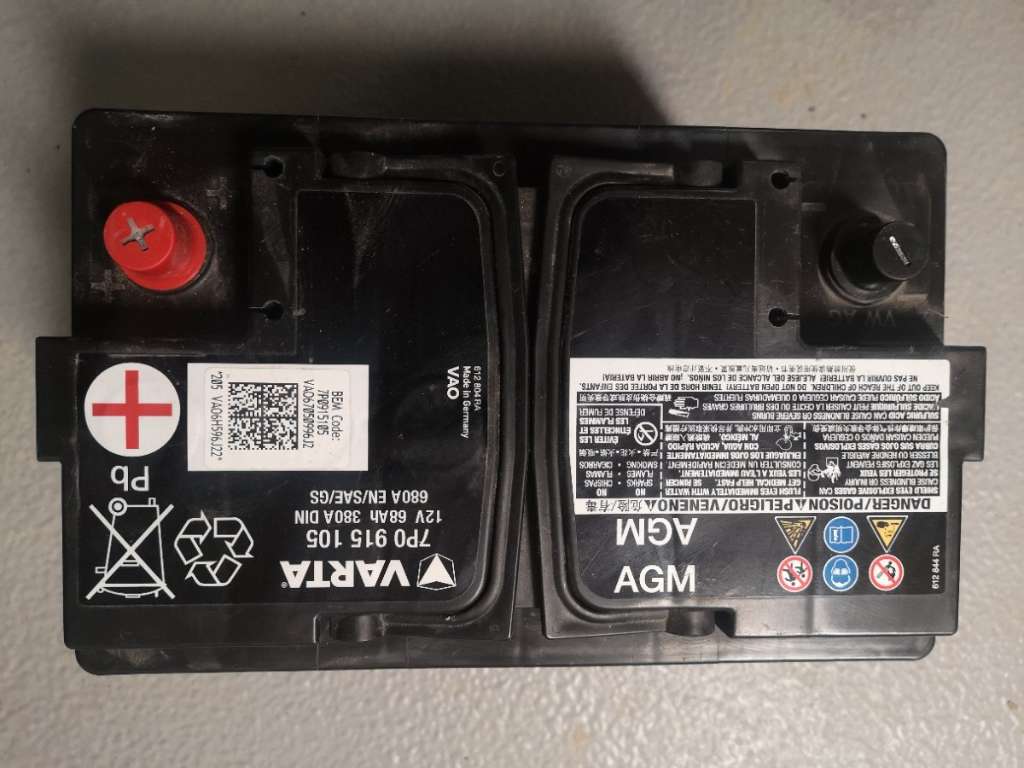 (verkauft) AGM Varta VW Autobatterie 68Ah, 680A