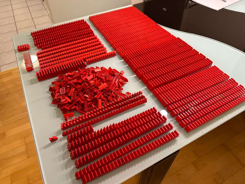 Über 1650 Teile Dach LEGO Dachsteine