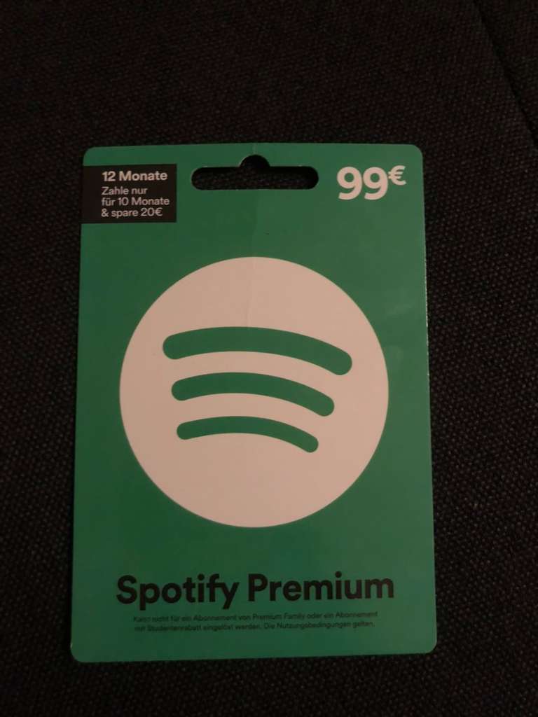 Spotify 90,- willhaben - € (1140 Gutschein 1 Wien) Jahr,