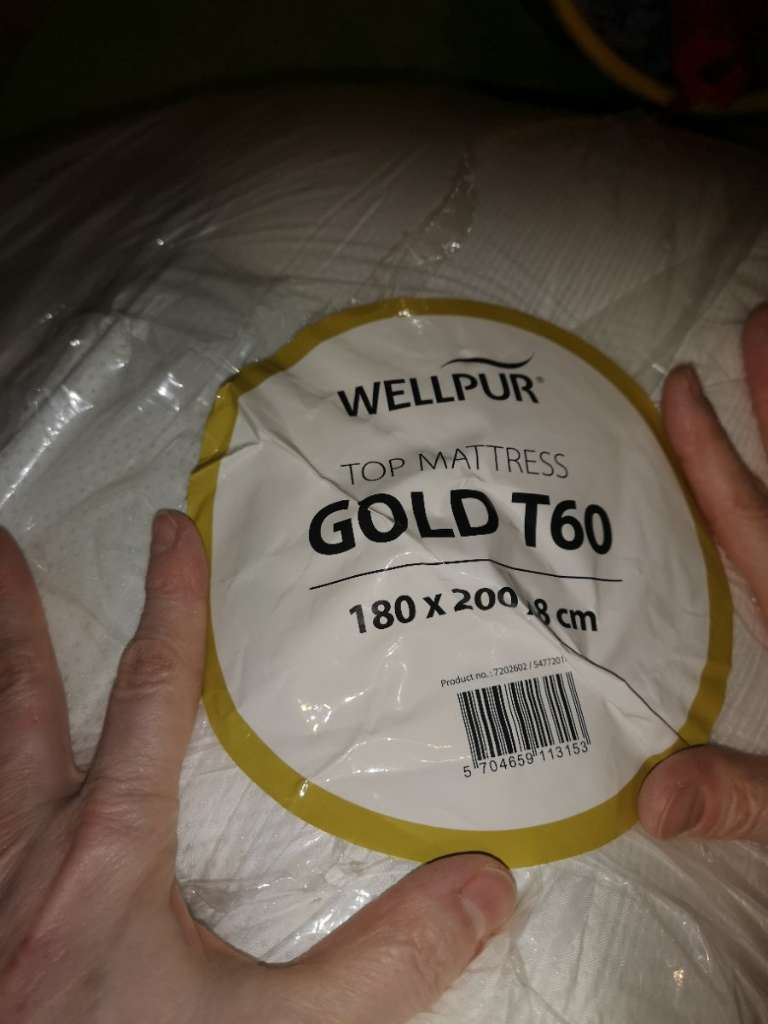 Topper 180x200 GOLD T60 WELLPUR