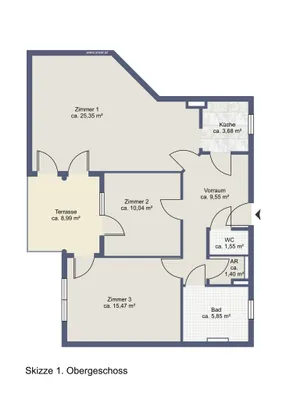 3-Zimmer-Wohnung kaufen in Graz – 73 m², € 298.000 – Bild 12 von 12