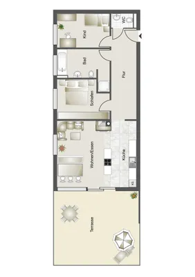 3-Zimmer-Wohnung kaufen in Feldkirch – 77,84 m², € 418.000 – Bild 2 von 6