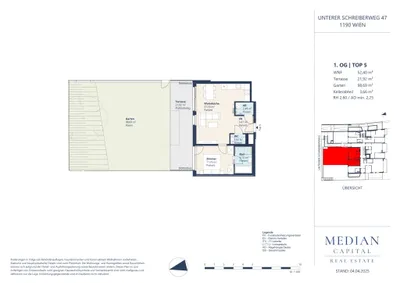 2-Zimmer-Wohnung mieten in Wien – 52,4 m², € 1.790 – Bild 11 von 11