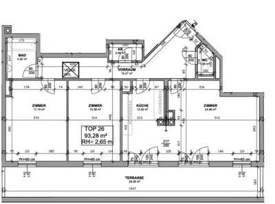 3-Zimmer-Wohnung mieten in Wien – 93,28 m², € 1.858 – Bild 10 von 10