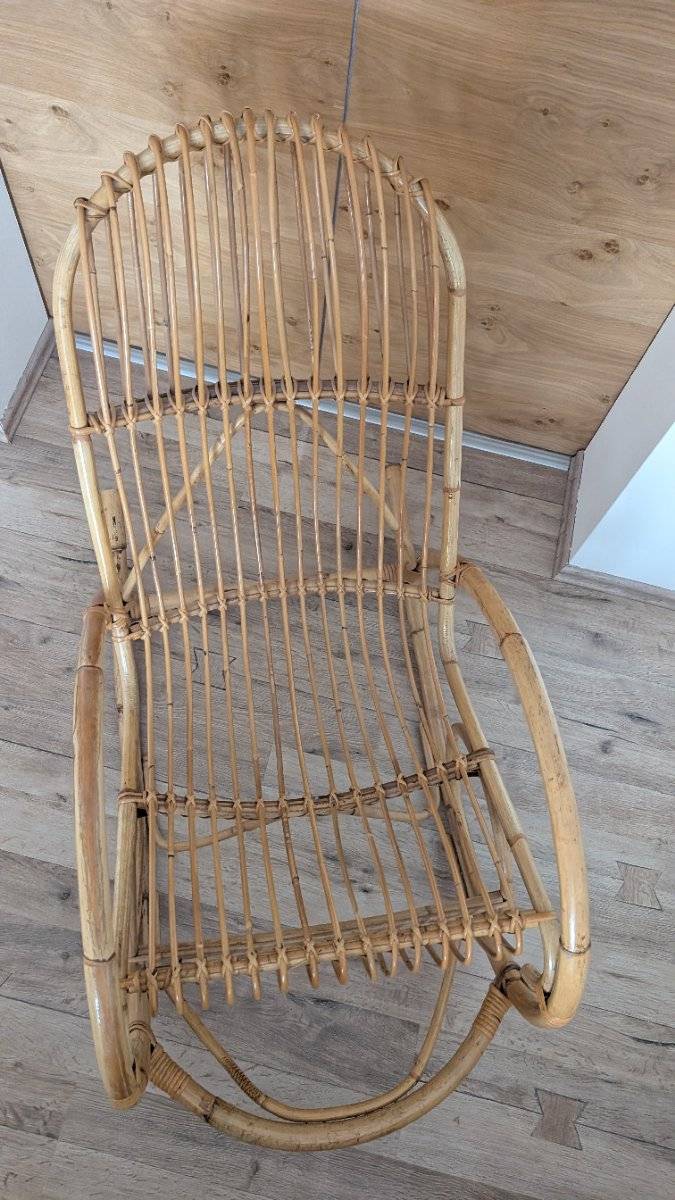 Rattan/ Bambus Schaukelstuhl,  50,- (2120 Wolkersdorf im Weinviertel) -  willhaben