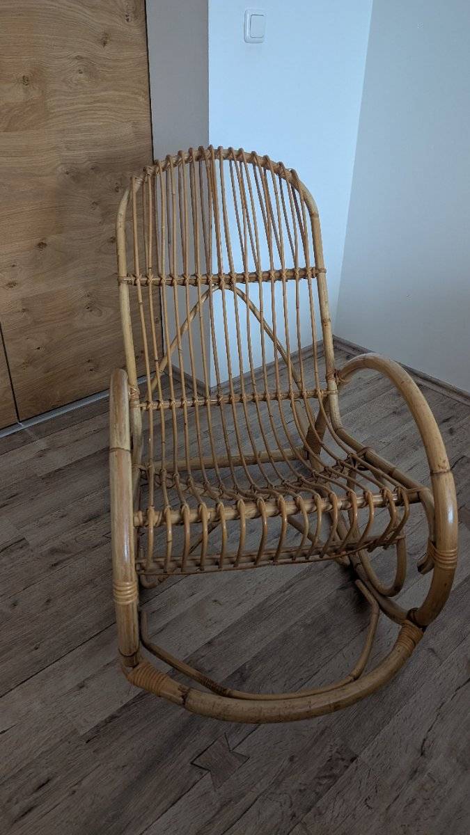 Rattan/ Bambus Schaukelstuhl,  50,- (2120 Wolkersdorf im Weinviertel) -  willhaben