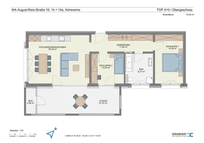 3-Zimmer-Wohnung mieten in Dornbirn – 73,99 m², € 1.550 – Bild 13 von 16