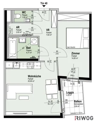 2-Zimmer-Wohnung kaufen in Wien – 51,67 m², € 353.300 – Bild 50 von 50