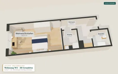 1-Zimmer-Wohnung kaufen in Graz – 32,78 m², € 96.000 – Bild 4 von 5