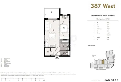 Immobilie kaufen in Wien – 47,52 m², € 334.800 – Bild 6 von 6