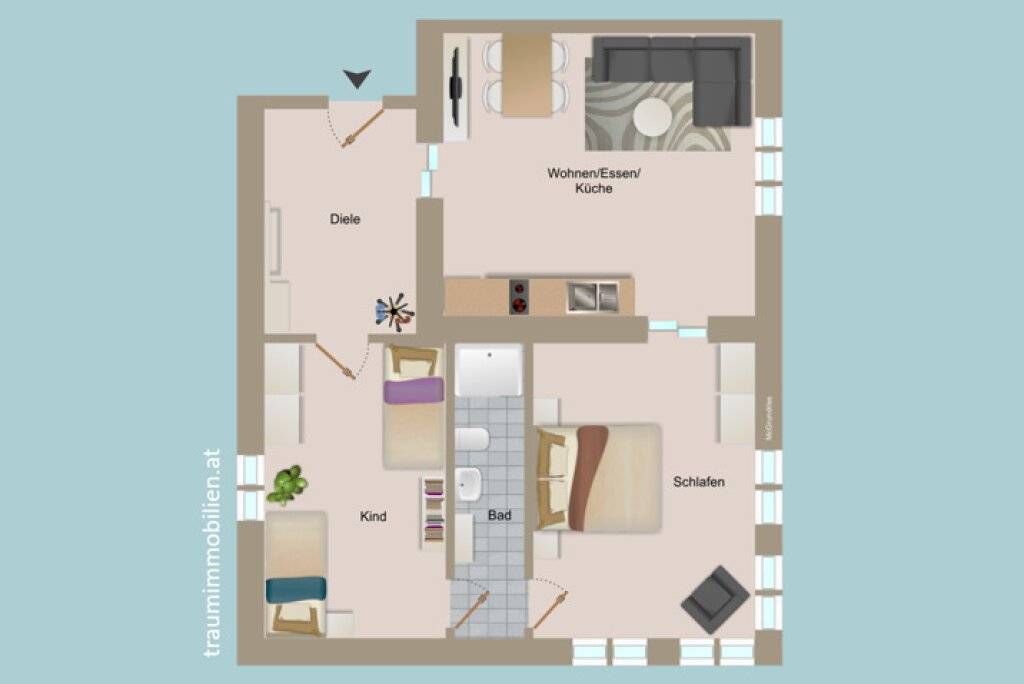FERIENWOHNUNG IN ARNOLDSTEIN - Ansicht 2