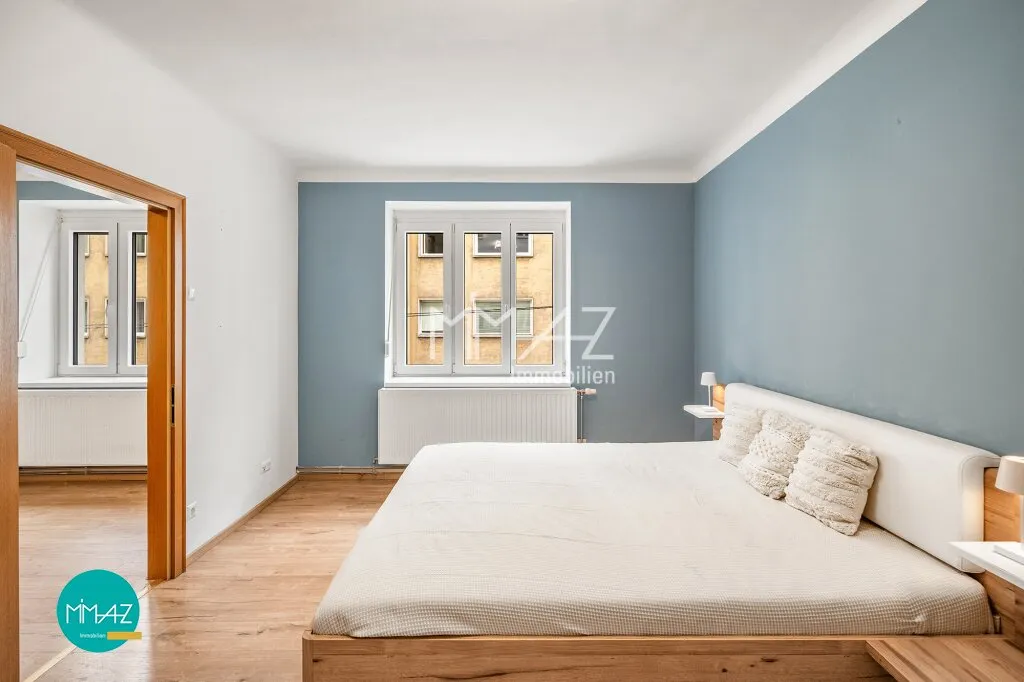 URBAN LEBEN - ENTSPANNT WOHNEN! Helle 2-Zimmer Wohnung mit Gemeinschaftsgarten! Ausgezeichnete Infrastruktur + AKH Nähe. - Ansicht 2