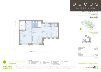 2-Zimmer-Wohnung mieten in Wien – 54,74 m², € 1.149 – Bild 5 von 5