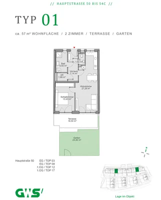 2-Zimmer-Wohnung mieten in Graz-Umgebung – 56,77 m², € 1.033 – Bild 13 von 13