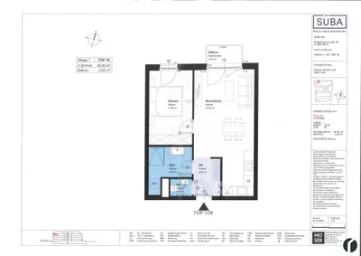 2-Zimmer-Wohnung kaufen in Tulln – 45,4 m², € 295.000 – Bild 14 von 17