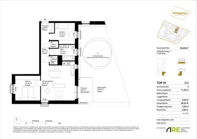 3-Zimmer-Wohnung mieten in Wien – 71,29 m², € 1.320 – Bild 18 von 23