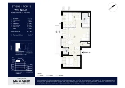 3-Zimmer-Wohnung kaufen in Wien – 68,71 m², € 499.000 – Bild 10 von 10