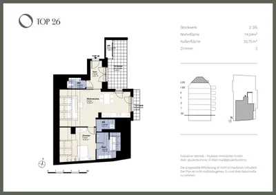 2-Zimmer-Wohnung kaufen in Wien – 74,04 m², € 620.000 – Bild 7 von 7
