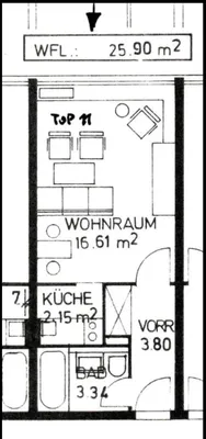1-Zimmer-Wohnung mieten in Salzburg Stadt – 25 m², € 860 – Bild 20 von 20