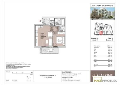 2-Zimmer-Wohnung mieten in Wien – 44,19 m², € 915 – Bild 10 von 10